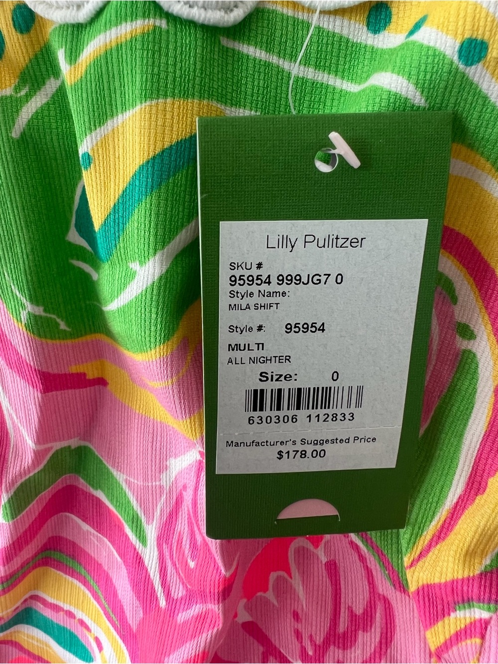 Lily Pulitzer Ladies Mini Shift Dress, New w/Tags, Pink - Size 0 - Picture 3 of 5